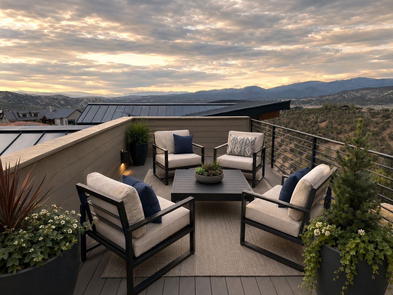 Eagle Ranch Residence — rooftop deck